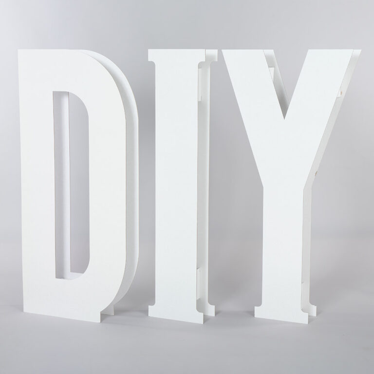 Buchstaben groß aus Pappe118 cm Höhe, Pappbuchstaben XXL - Kreative ...