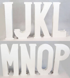 Buchstaben groß aus Pappe 118 cm Höhe, Pappbuchstaben XXL, große Deko ...